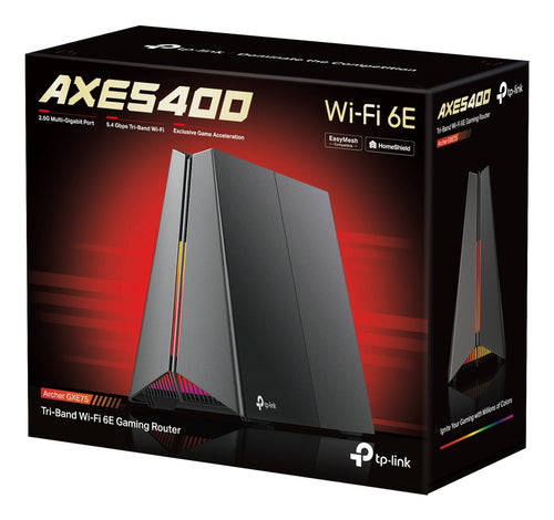 Tp-Link Archer Axe5400 Wi-Fi 6E Tri-Band Gaming Router, Easymesh, 2.5Gbe(1), Gbe(4), 3Yr