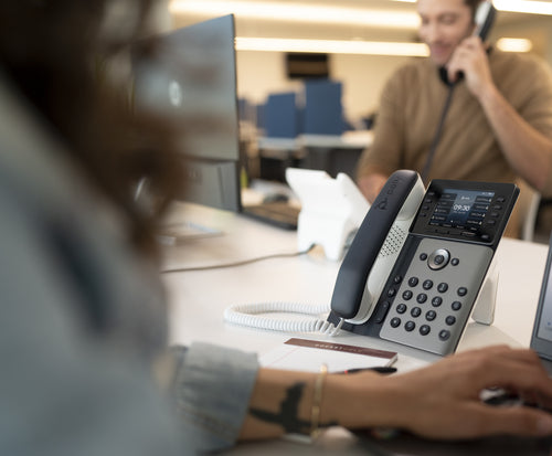 HP Poly Edge E320 Ip Phone, Noiseblock Ai And Acoustic Fence, Usb-C, Bluetooth Compatible