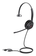 Yealink Wired (Uh37) Ms Mono Headset,Noise Cancelling Mic,Leather Cushion,C C/A Adaptor