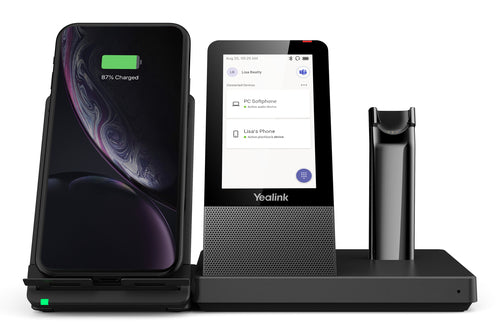 Yealink Dect Wireless (Wh67) Ms Convertible Headset , 4" Touch Screen Base , Speakerphone