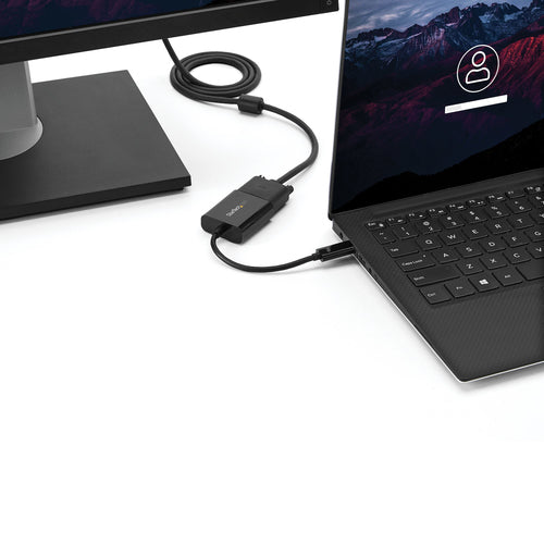 Startech Usb-C (T/Bolt3) To VGA Adapter, 3Yr