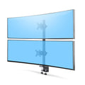 Startech Desk Mount For 2X Vertically Stacked Monitors, Dual 49"; Taa, 5 Yr