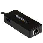 Startech Usb-C To Gbe Adapter, USB 3.0(1), Tb3 Compatible, Black, 2Yr
