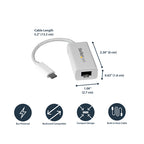 Startech Usb-C 3.0 To Gbe Adapter, Tb3 Compatible, White, 2Yr