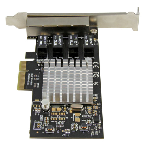 Startech 4 Port Gbe Pcie Network Card, Intel I350, 2Yr