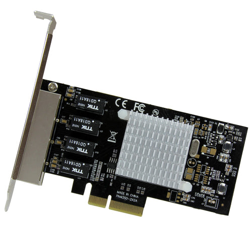 Startech 4 Port Gbe Pcie Network Card, Intel I350, 2Yr