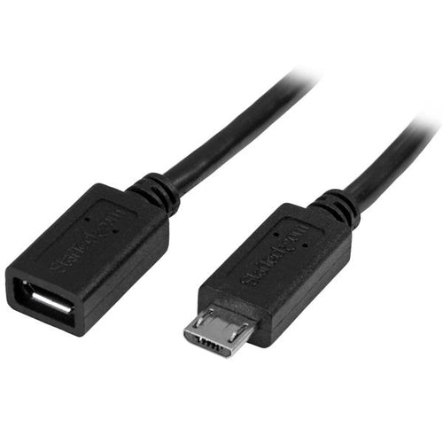 Startech 0.5M Micro Usb2.0 B To Micro Usb2.0 B Cable, M/F, Ltw