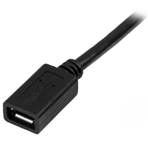 Startech 0.5M Micro Usb2.0 B To Micro Usb2.0 B Cable, M/F, Ltw
