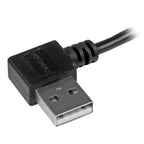 Startech 1M Micro Usb2.0 A To Micro Usb2.0 B Cable, M/M, Right Angle, Ltw