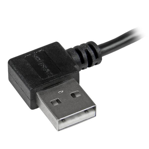 Startech 1M Micro Usb2.0 A To Micro Usb2.0 B Cable, M/M, Right Angle, Ltw