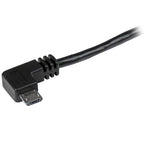 Startech 1M Micro Usb2.0 A To Micro Usb2.0 B Cable, M/M, Right Angle, Ltw