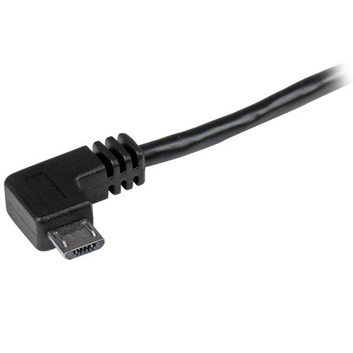 Startech 1M Micro Usb2.0 A To Micro Usb2.0 B Cable, M/M, Right Angle, Ltw