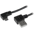 Startech 1M Micro Usb2.0 A To Micro Usb2.0 B Cable, M/M, Right Angle, Ltw