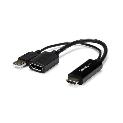 Startech HDMI To Dp Adapter, 4K, USB Power, 2Yr