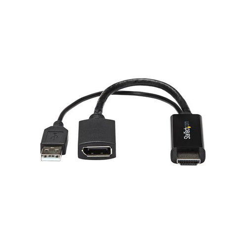 Startech HDMI To Dp Adapter, 4K, USB Power, 2Yr