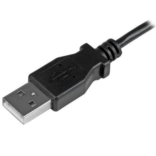 Startech 2M Usb2.0 A To Micro Usb2.0 B, M/M, Left Angle, Ltw