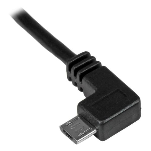 Startech 2M Usb2.0 A To Micro Usb2.0 B, M/M, Left Angle, Ltw