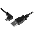 Startech 2M Usb2.0 A To Micro Usb2.0 B, M/M, Left Angle, Ltw
