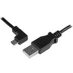 StarTech 2M Usb2.0 A To Micro Usb2.0 B, M/M, Left Angle, Ltw
