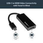 Startech Usb-C (T/Bolt3) To HDMI Adapter, 4K, Black, 3Yr