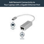 Startech Usb-C To Gbe Adapter USB 3.0 Network Nic Aluminum 2Yr
