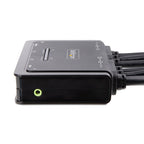 2-Port USB Dual HDMI 4K 60Hz Cable Kvm Switch W/ Audio