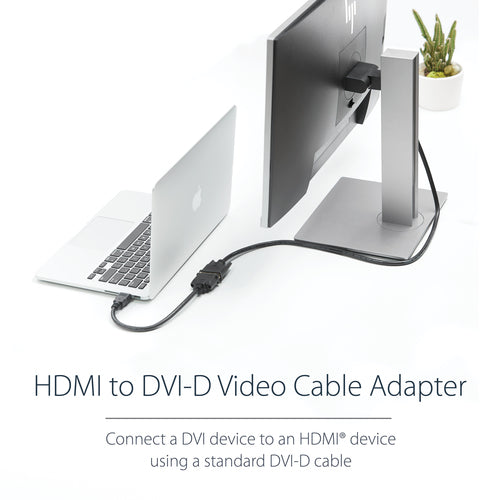 Startech 0.2M HDMI To Dvi-D Adapter Cable, M/F, Black, Ltw
