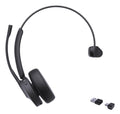 Yealink Wireless (Bh70) Ms Mono Bluetooth Headset Bt51 Dongl, Black, C To A Adapter