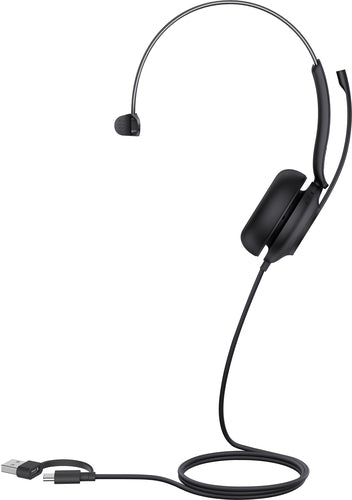 Yealink Wired (Uh35) Ms Mono Headset,Noise Cancelling Mic,C/A Adapter, Project Base Only