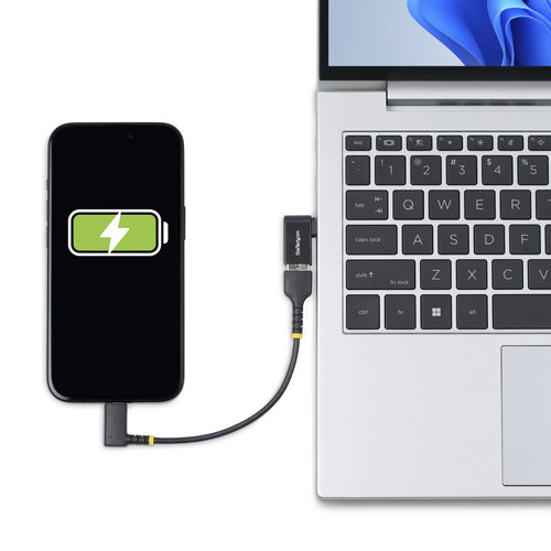 Startech Usb-C To Usb-A Adapter, Right-Angled, USB 5Gbps, 3A, Usb-C Male To Usb-A Female C