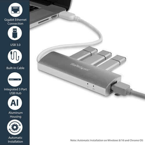 Startech 3 Port USB 3.0 Hub, Portable, 2Yr