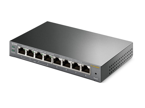 Tp-Link 8-Port Easy Smart Gigabit Switch, Poe+(4), 64W, Metal Case, 5Yr