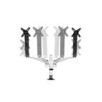 Startech Dual Monitor Desk Mount <30", <24" (Stacked), <9Kg, Full Motion, Silver, Vesa, 10