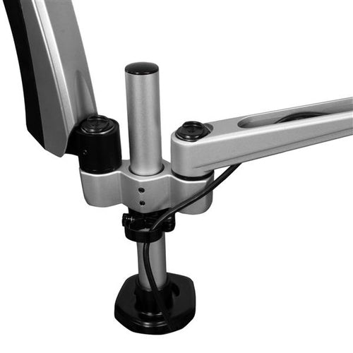 Startech Dual Monitor Desk Mount <30", <24" (Stacked), <9Kg, Full Motion, Silver, Vesa, 10