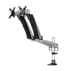 StarTech Dual Monitor Desk Mount <30″, <24″ (Stacked), <9Kg, Full Motion, Silver, Vesa, 10