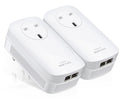 Tp-Link Av2000 Gigabit Passthrough Powerline Starter Kit, Gbe(2), 2X2 Mimo, 3Yr