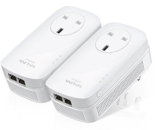 Tp-Link Av2000 Gigabit Passthrough Powerline Starter Kit, Gbe(2), 2X2 Mimo, 3Yr