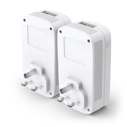 Tp-Link Av2000 Gigabit Passthrough Powerline Starter Kit, Gbe(2), 2X2 Mimo, 3Yr