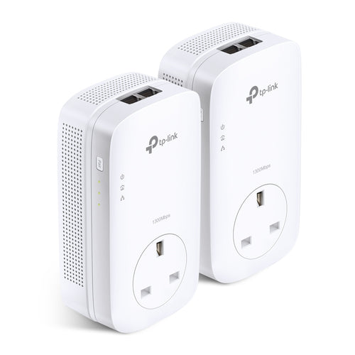 Tp-Link Av2000 Gigabit Passthrough Powerline Starter Kit, Gbe(2), 2X2 Mimo, 3Yr
