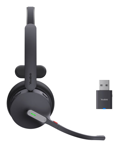 Yealink Bluetooth Dect (Wh64) Ms Mono Hybrid Headset, Wdd60 Dect Dongle, No Base Station
