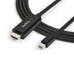 Startech 3M Mdp To HDMI Adapter Cable, 4K, Black, 3Yr