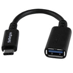 StarTech 0.15M USB-C (T/Bolt3) To USB 3.0 Adapter Cable, Black