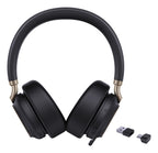 Yealink Wireless (Bh76 Plus) UC Anc Stereo Headset, Black, USB-C Native, C To A Dongle