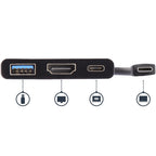 Startech Usb-C (T/Bolt3) Multiport Adapter, 4K Hdmi, Usb, Single Display, 60W Pd, 3Yr