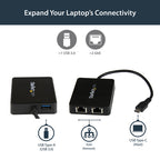 Startech Usb-C To Dual Gbe Adapter, USB 3.0(1), Black, 2Yr