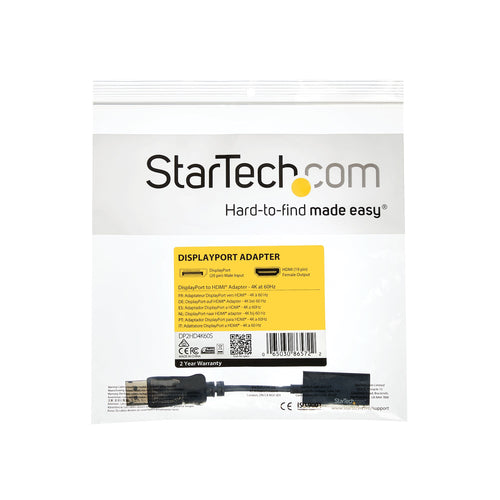 Startech Dp To HDMI Adapter - 4K 60Hz Dp 1.4 To HDMI Converter 3Yr