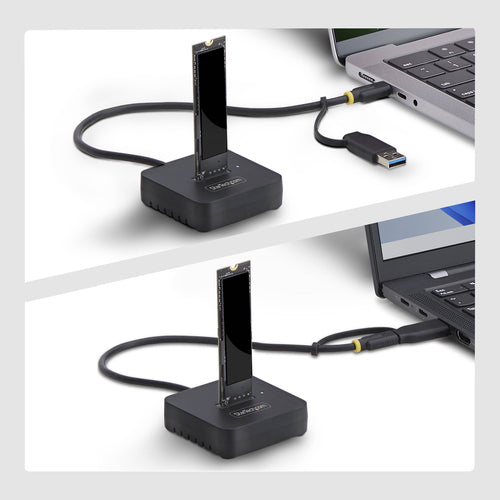 Startech Usb-C/Usb-A To M.2 Nvme Dock Adapter, 10Gbps, 2 Yr