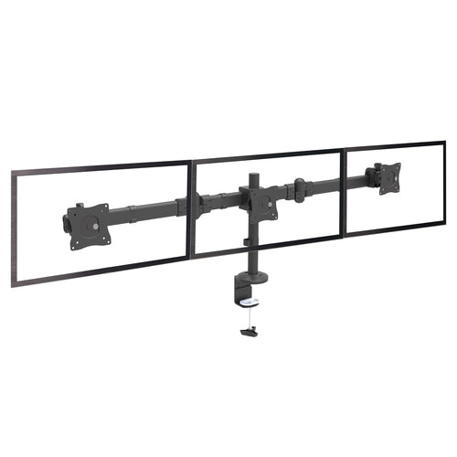 Startech Desk Mount Triple Monitor Arm Adjustable - 27" Displays, Vesa, 5Yr