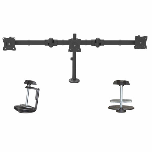 Startech Desk Mount Triple Monitor Arm Adjustable - 27" Displays, Vesa, 5Yr