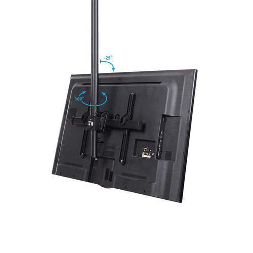 Startech Ceiling Tv Mount, Telescopic 1-1.5M Pole, 32" To 75", 5Yr